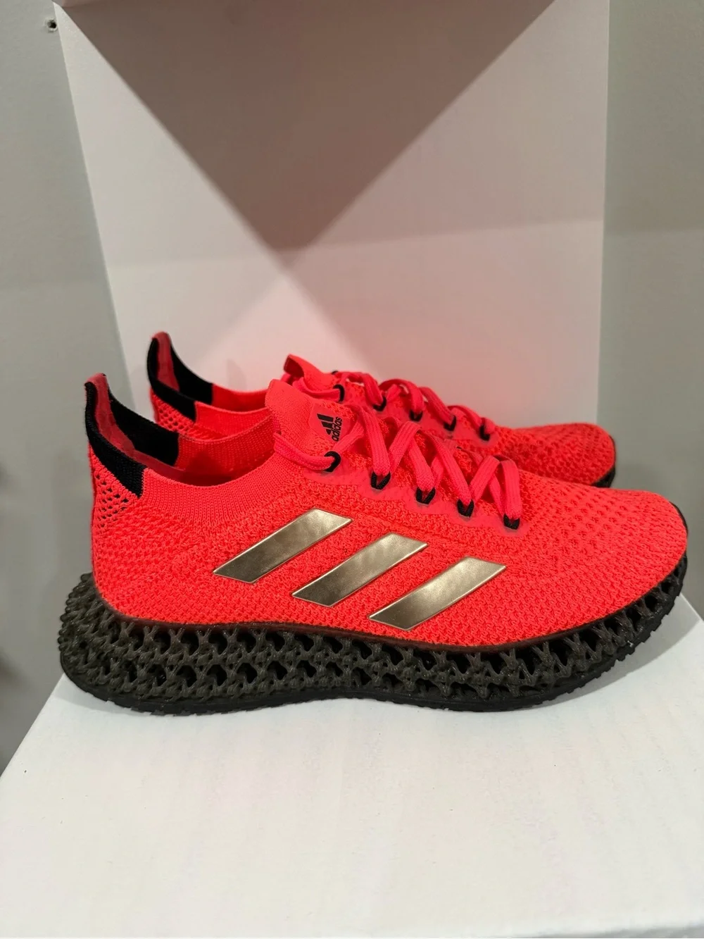 adidas Women’s Neon Pink Lace-Up Sneakers